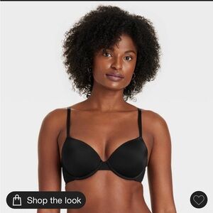 Women's Demi T-Shirt Push-Up Bra - Auden™ Black 36DDD: